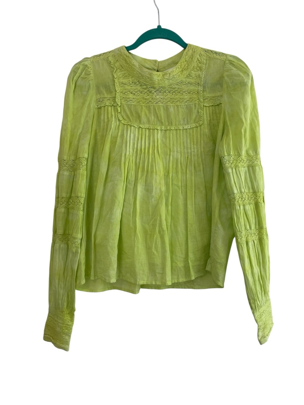 Allison New York Crochet Lace Insert Blouse Women’s Size Small